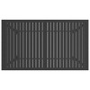 vidaXL Patio Table Anthracite 55.1 inches x31.5 inches x28.3 inches  Steel - 4 of 4