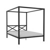 DHP Remna Queen Metal Canopy Bed, Black - 4 of 4