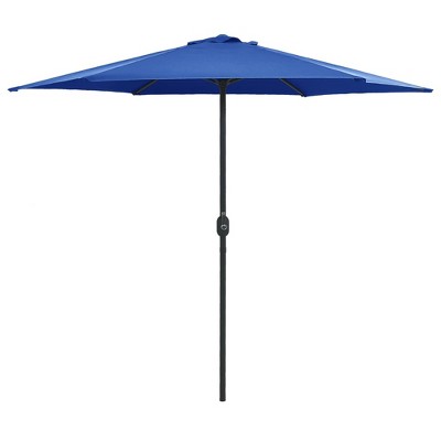 vidaXL Outdoor Parasol with Aluminum Pole 106.3 in.x96.9 in. Azure Blue
