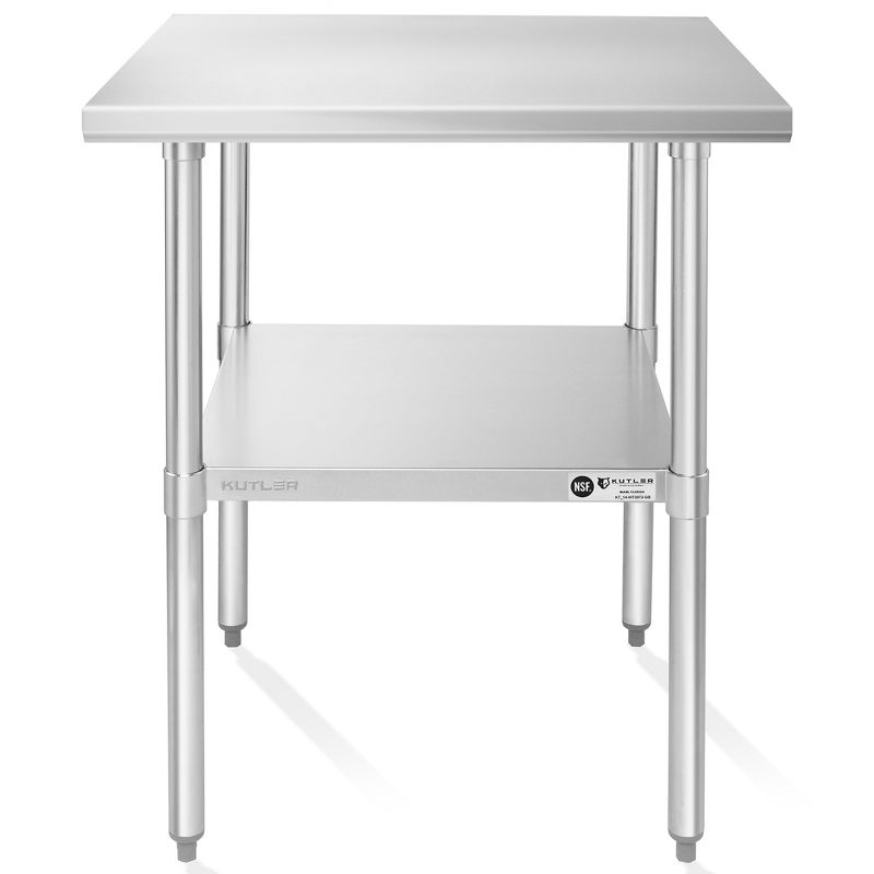 KUTLER Stainless Steel Table for Work and Prep, NSF Heavy Duty Commercial Kitchen Table for Restaurant, 2 of 8
