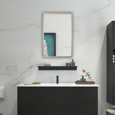 Chloe 33" Silver Rectangular Polystyrene Framed Wall Mirror