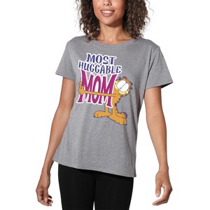 Women's Garfield The Most Huggable Mom Loose T-Shirt - 1 of 4