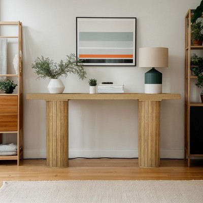 Hommoo Farmhouse Narrow Console Table
