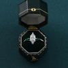 Pompeii3 1 1/10Ct Marquise & Emerald Diamond Ring 14k White Gold Lab Created - 4 of 4