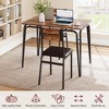 WhizMax Dining Table Set for 4 with Rectangular Wood Top and Cushioned Chairs, 5 Piece Kitchen & Dining Room Sets for Small Space, Apartment - 4 of 4