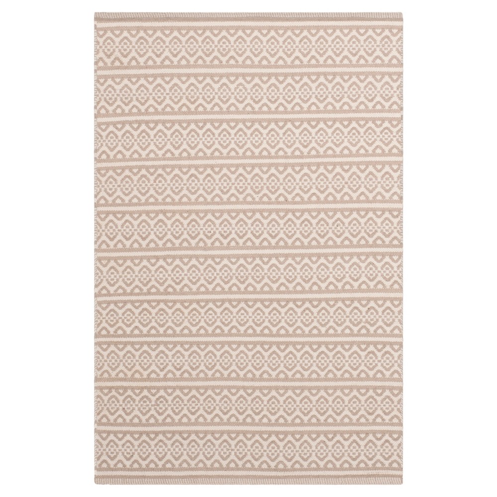 3'x5' Ivory/Gray Geometric Woven Accent Rug - Safavieh