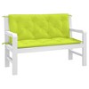vidaXL Garden Bench Cushions 2 pcs Bright Green 47.2"x19.7"x2.8" Oxford Fabric - 3 of 4