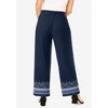 Jessica London Women's Plus Size Everyday Stretch Knit Wide Leg Pant - 3 of 4