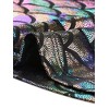 INSPIRE CHIC Women's Metallic Round Neck Long Sleeve Sparkly Disco Party Shiny Top - 4 of 4