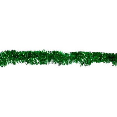 Northlight 50' x 2.5" Unlit Green Tinsel Christmas Garland