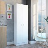 NicBex Armoire Wardrobe Closet Storage Cabinet with Doors for Bedroom - 2 of 4
