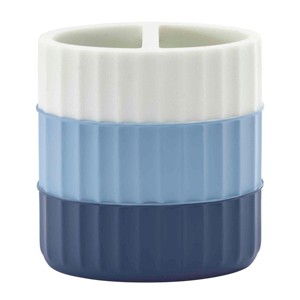 Izod Clubhouse Stripe Blue Toothbrush Holder - 1 of 3