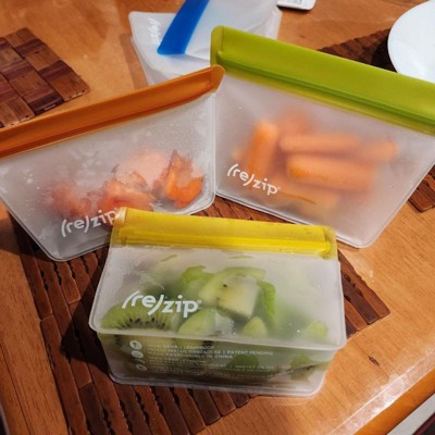 (re)zip Reusable Leak-proof Food Storage Flat Bag Kit - Snack & Lunch - 5ct