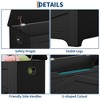 39.4" Storage Chest, Toy Box with 2 Safety Hinges, Storage Bench with Storage, Shoe Bench, Supports 300 lb, for Living Room, Entryway - 3 of 4