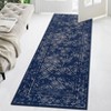 Machine Washable Rugs for Living Room Non-Slip Vintage Floral Print Distressed Throw Area Rugs for Bedroom Stain Resistant Low Pile No Shed Rug - 4 of 4