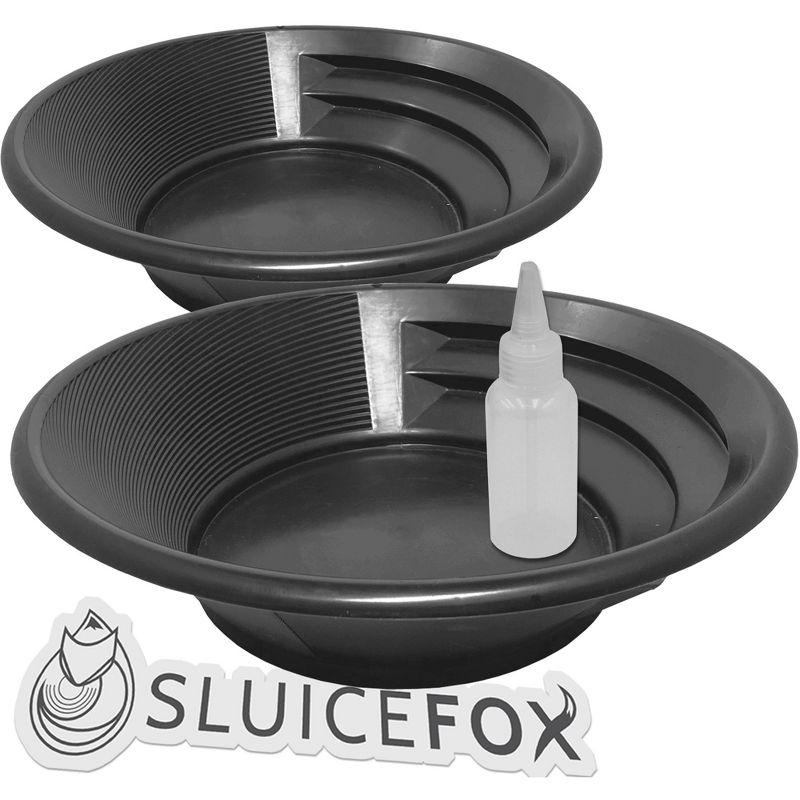 Sluice Fox 2 Gold Pans w/ Bottle Snifter | Panning Kit | Prospecting Mining Kit, 2 of 5