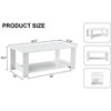 CAVINAS Rectangular Coffee Tables for Living Room, A Modern and Practical Coffee Table, the Double Layered Coffee Table, MDF material - 3 of 4