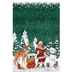Fulvari Christmas Area Rug,Rug Washable Non Slip,Christmas Rugs for Living Room, Low Pile Throw Rug Carpet for Nursery Living Room Dorm - 1 of 4