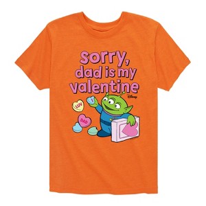 Boys' - Toy Story - Sorry Dad My Valentine Short Sleeve Graphic T-Shirt - 1 of 4