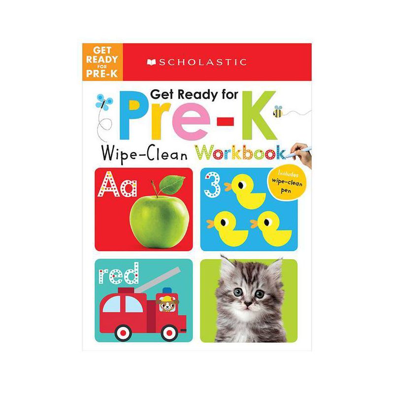 Get Ready for PreK WipeClean Workbooks - by Scholastic (Paperback), 1 of 2