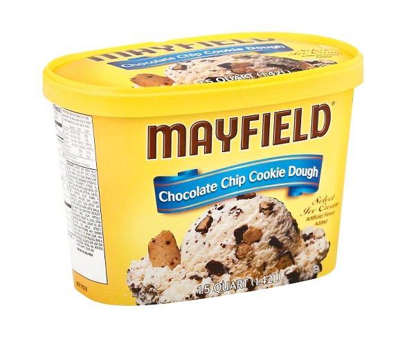 Mayfield Chocolate Chip Cookie Dough Ice Cream - 1.5qt