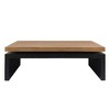 Sapphtopaz Modern Floating Top Coffee Table, Coffee Table for Living Room, Industrial Wood Coffee Table, Contemporary Center Table - 3 of 4