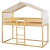 Luxystar Twin Over Twin Wood Bunk Bed with Tent for Children - 4 of 4