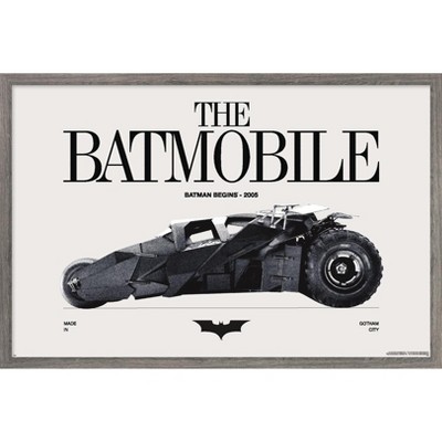 Trends International DC Comics Batman: 85th Anniversary - The Batmobile 2005 Framed Wall Poster Prints