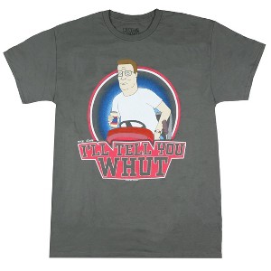 Seven Times Six King of the Hill T-Shirt Men's Hank I'll Tell You Whut Short Sleeve Tee Grey - 1 of 4