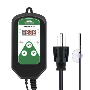 EAGLE PEAK Digital Heat Mat Thermostat Controller 42–108 °F for Heat Mat, Greenhouse, 15A/1800W - 1 of 4