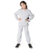 EVERYDAY KIDS Girls Cotton Fleece Sweatpants; Girls’ Activewear Jogger Pants - Soft and Breathable Cotton/Poly Blend, Heather Gray - 2 of 4