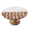 Thirstystone 12" Marble and Wood Cake Stand - image 2 of 4