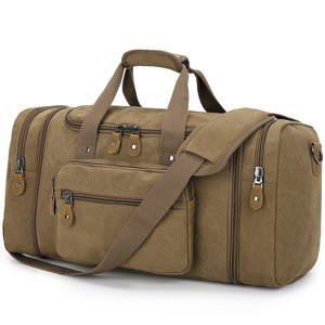 Generic Canvas Duffle Bag for Travel 60L Duffel Overnight Weekend Bag - 1 of 4