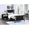 Lirago Toddler Bed Reversible Panel Twin Bed Black - 2 of 4
