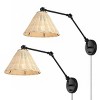 Solado 24" Wall Sconce (Set of 2) - SCN4106 - Natural/Black - Safavieh - 3 of 4