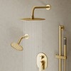 YAWWALK 3-Spray Wall Mounted 10 and 6 in. Dual Round Shower Head and Ajustable Handheld Shower Head - 3 of 4