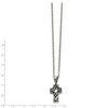 Black Bow Jewelry Stainless Steel Antiqued Celtic Cross Necklace - 18 Inch - image 2 of 4