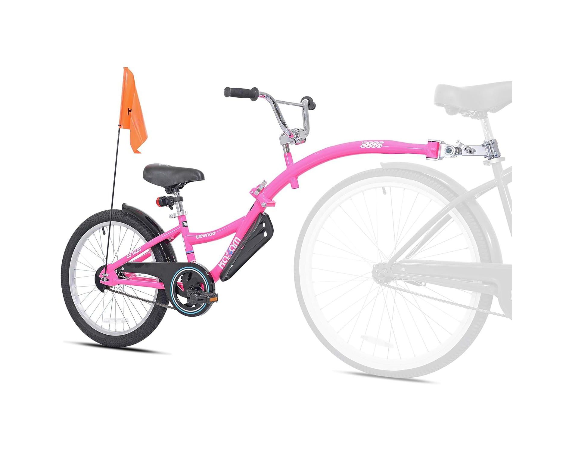 KaZAM Co-Pilot Bike Trailer - 20 Inch Bike Trailer w/ Adjustable BMX Stem & Handlebar - Lightweight Aluminum Frame - Perfect for Family Rides