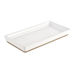 Sweet Water Decor White Stoneware Tray - 8x4" - 1 of 4