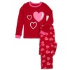 Leveret Matching Family Valentines Pajamas Heart Print - 2 of 4