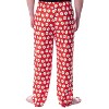 DC Comics Men's The Flash Lightning Bolt Allover Loungewear Pajama Pants Red - 2 of 4