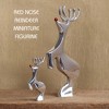 Nambe Miniature Red-Nosed Reindeer Figurine - Nambe Metal Alloy Holiday Collectible for Christmas Decor - 3 of 4