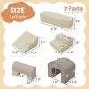 SEVOBAL Baby Activity Gyms 7 in 1 Soft Foam Climbing Set for Toddlers Crawling Play Structure, Gray, 32.09"*20.67"*18.5" - 2 of 4