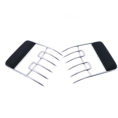 Steven Raichlen Meat Shredder Claws with Soft Grip Handles, Stainless Steel Prongs, For Shredding, BBQ Grilling Accessory Tools, Dishwasher Safe