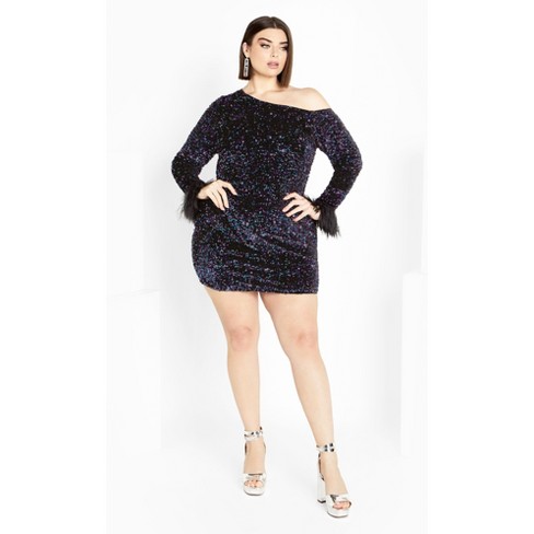 Women's Plus Size Octavia Dress - petrol | CITY CHIC - image 1 of 4