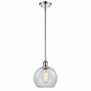 Athens - 1 Light Stem Hung Mini Pendant In Industrial Style-10 Inches Tall and 8 Inches Wide - 1 of 1