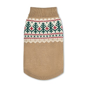 Hope & Henry Fair Isle Dog Sweater, X-Large - 1 of 4
