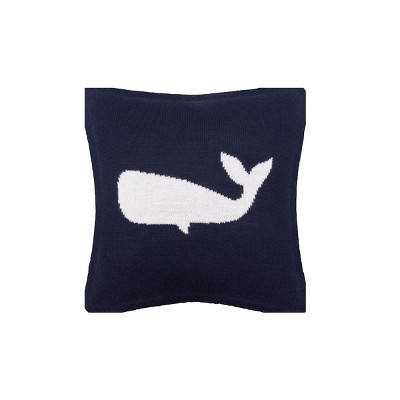 C&F Home 10" x 10" Whale Knitted Throw Pillow