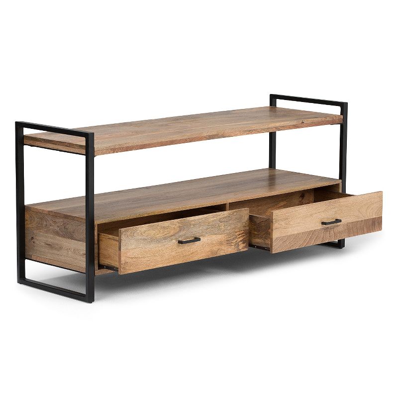 Lawson Solid Mango Wood TV Stand for TVs up to 66&#34; Natural - WyndenHall, 6 of 10