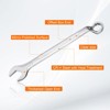 Unique Bargains CR-V Steel Nickel Plated Metric 12-Point Box End Combination Wrench - 3 of 4